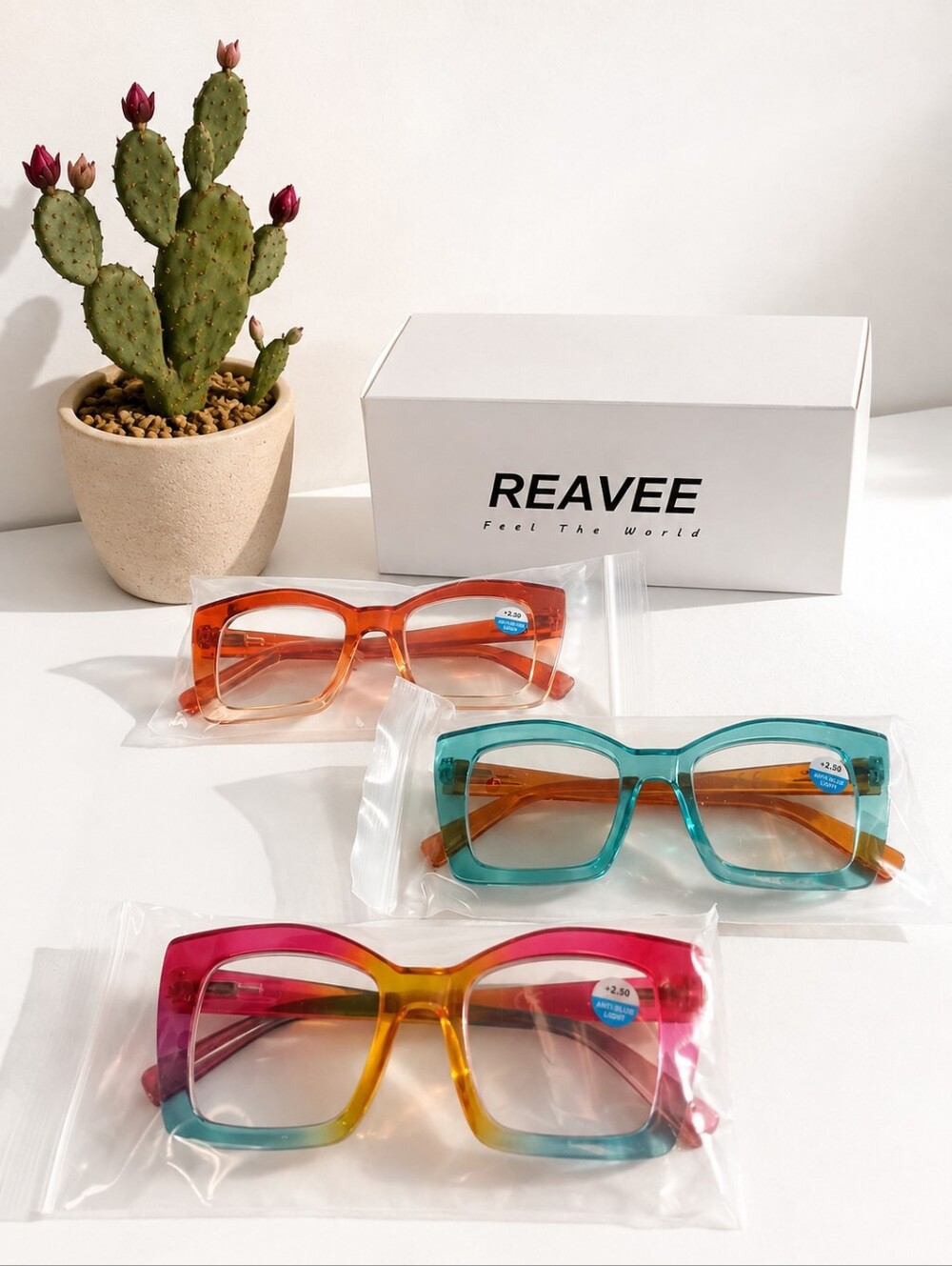 Women's +2.50 Oversized Blue Light Reading Glasses – NWT Eyewear